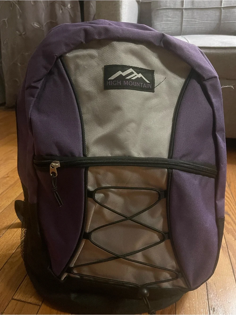 Purple and Gray Backpack